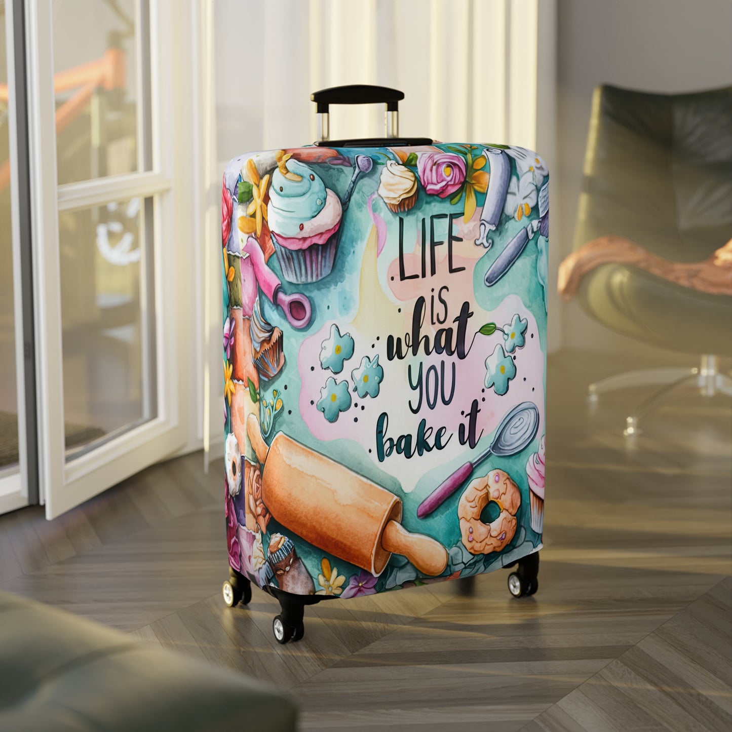 Luggage Cover, Baking, Life is what you bake it, awd-1762