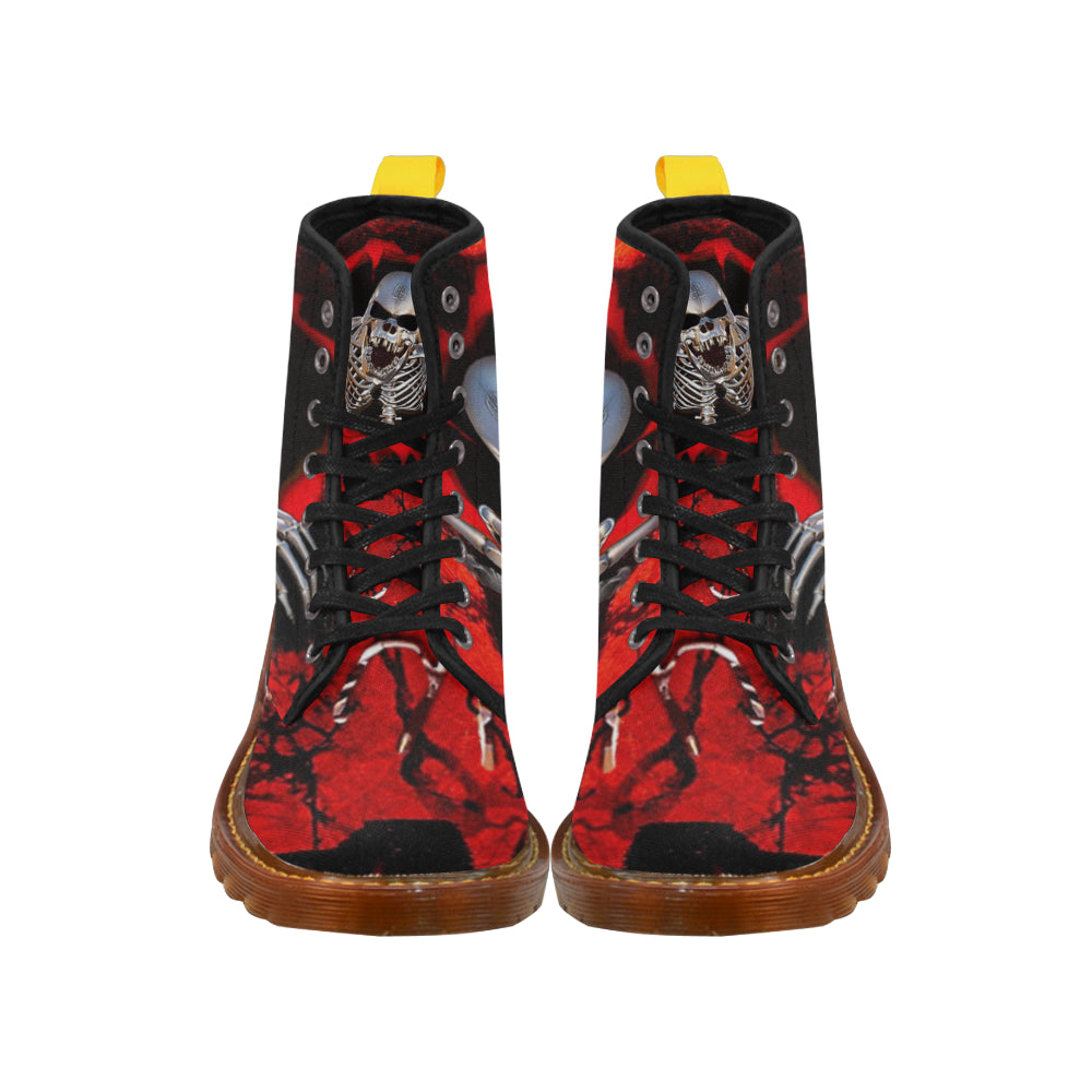 Martin Boots For Women Awful Skull