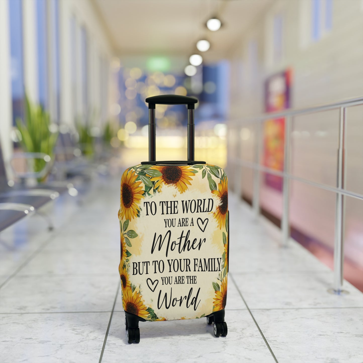 Luggage Cover, To the world you are a Mother but to your family you are the World, awd-527