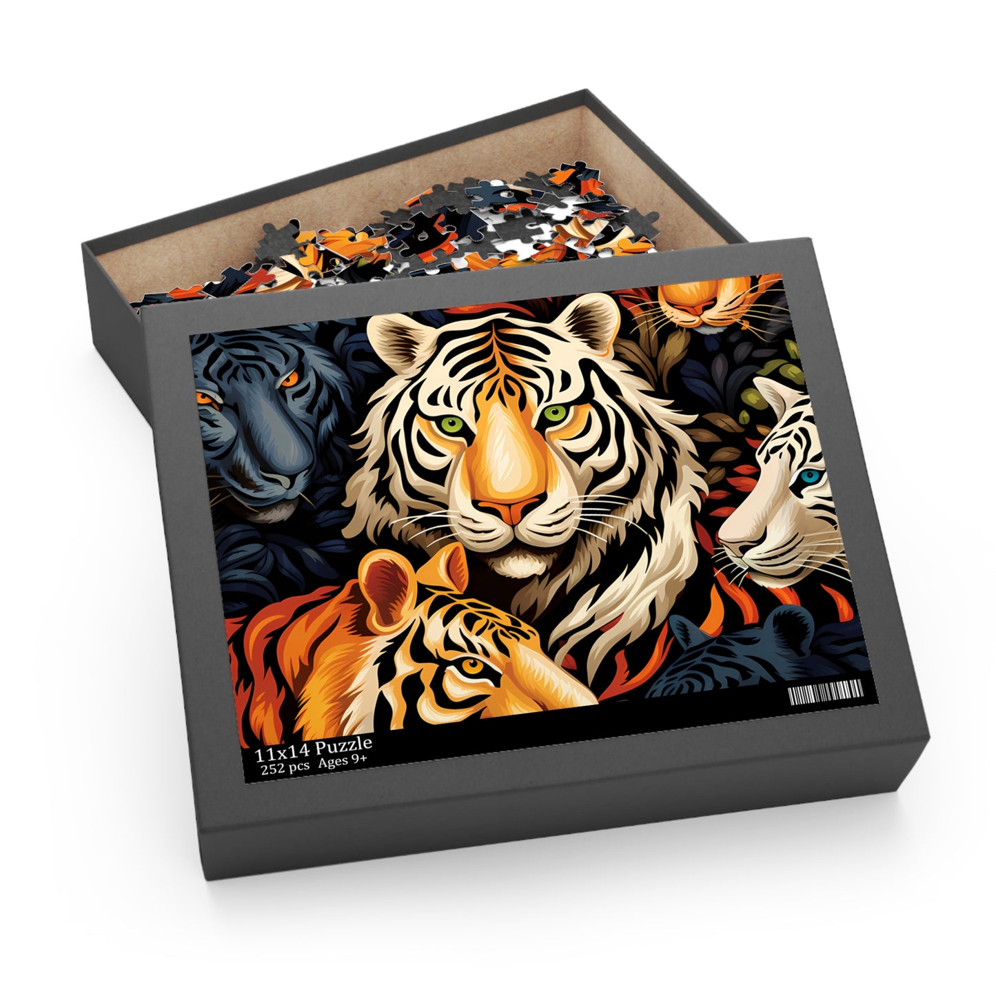 Personalised/Non-Personalised Puzzle, Lion (120, 252, 500-Piece)