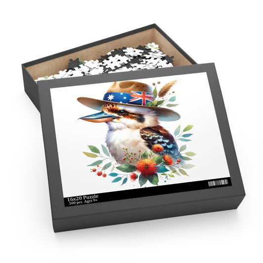 Personalised/Non-Personalised Puzzle, Kookaburra (120, 252, 500-Piece)