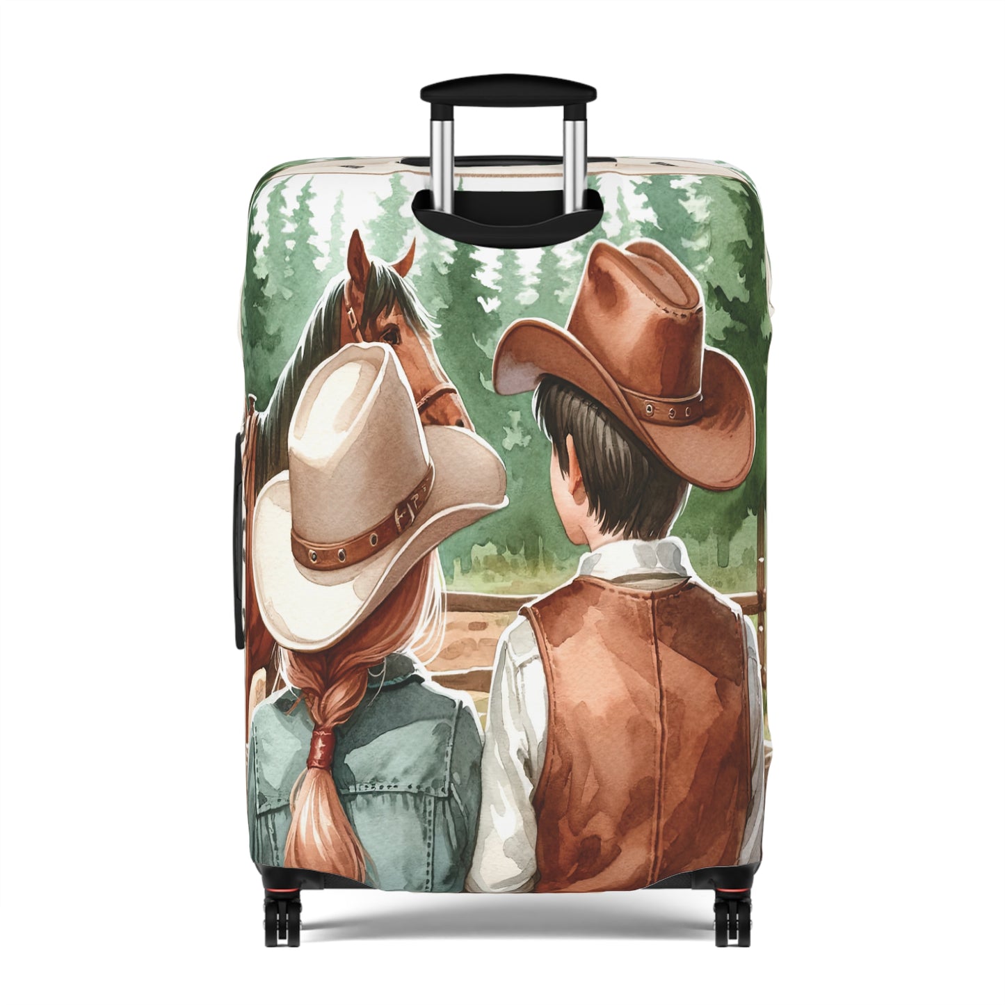 Luggage Cover, Horse, Best friends, awd-1008