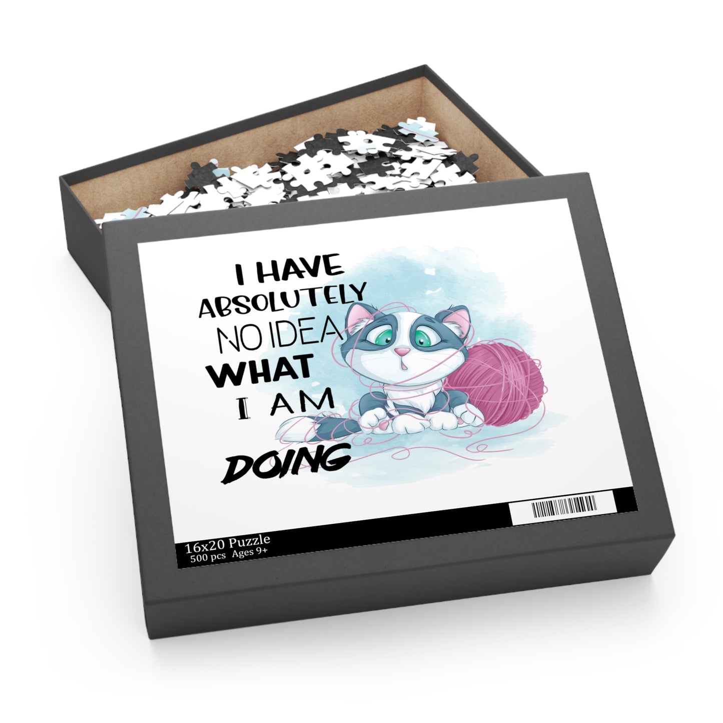 Personalised/Non-Personalised Puzzle, Cat, I Have absolutely no idea what I am doing (120, 252, 500-Piece)