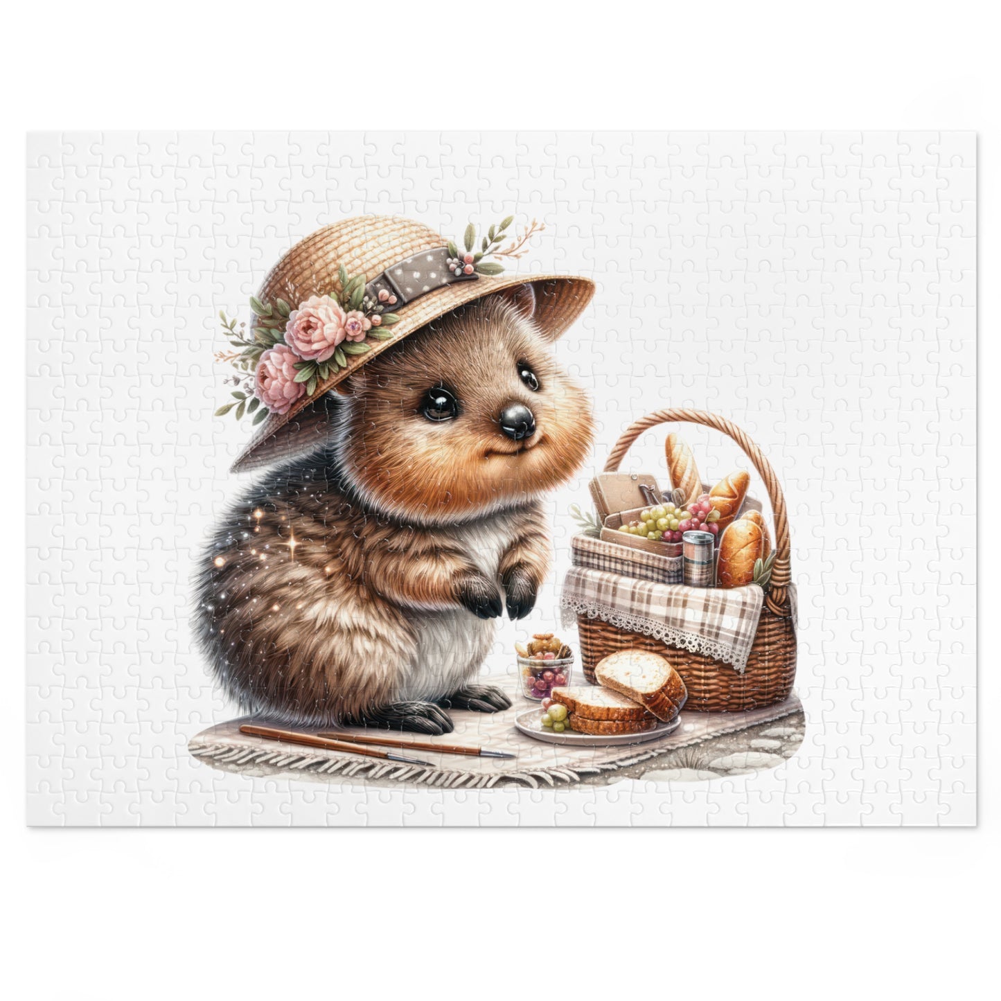 Jigsaw Puzzle in Tin, Australian Animals, Quokka, Personalised/Non-Personalised, awd-1330 (30, 110, 252, 500,1000-Piece)