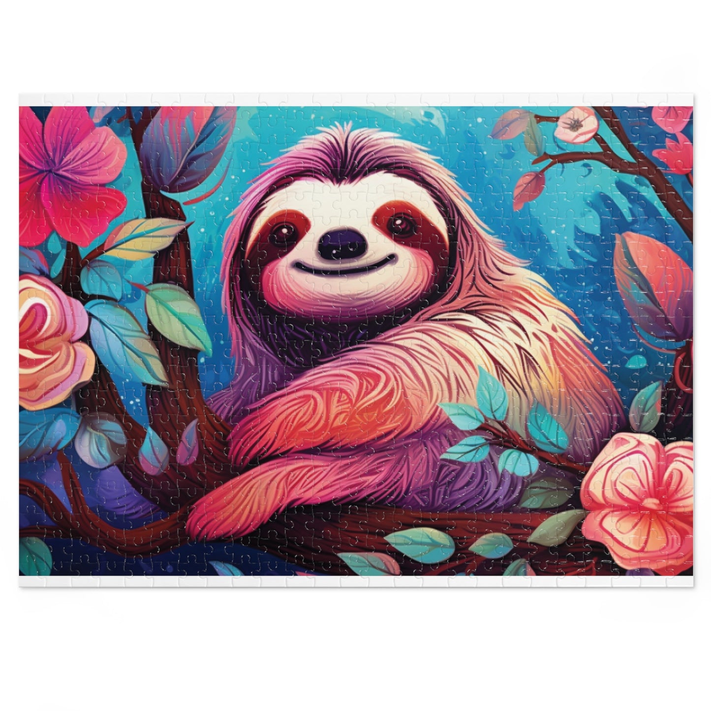 Jigsaw Puzzle, Sloth, Personalised/Non-Personalised (30, 110, 252, 500,1000-Piece)