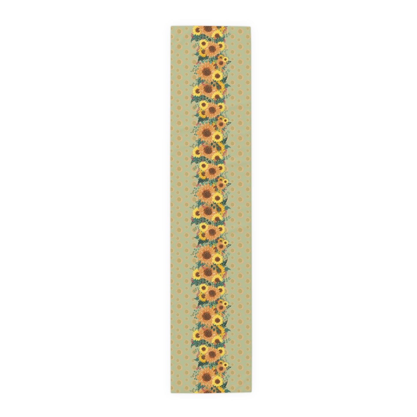 Sunflower Floral Table Runner, Cotton Twill and Poly Available, 2 sizes Available