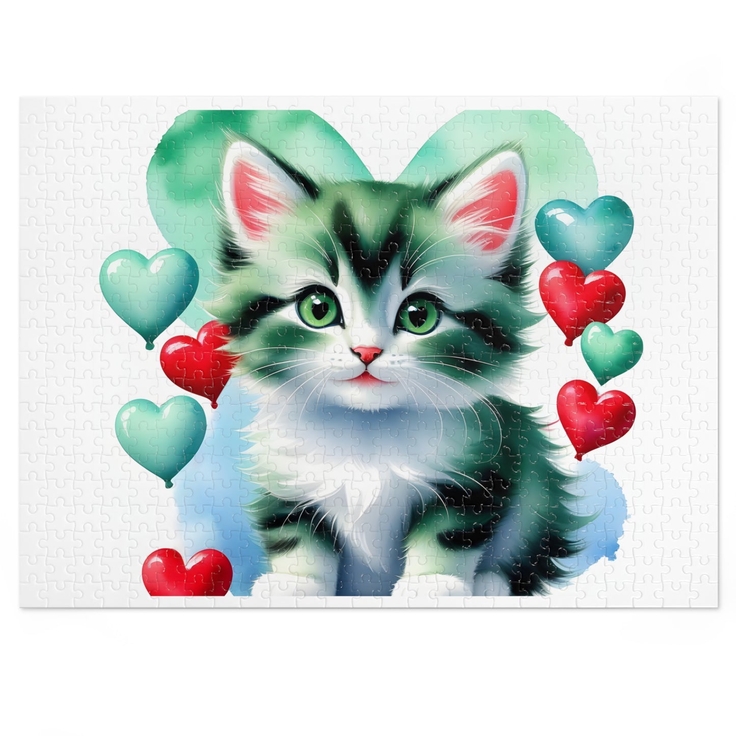 Jigsaw Puzzle, Cat, Personalised/Non-Personalised (30, 110, 252, 500,1000-Piece)