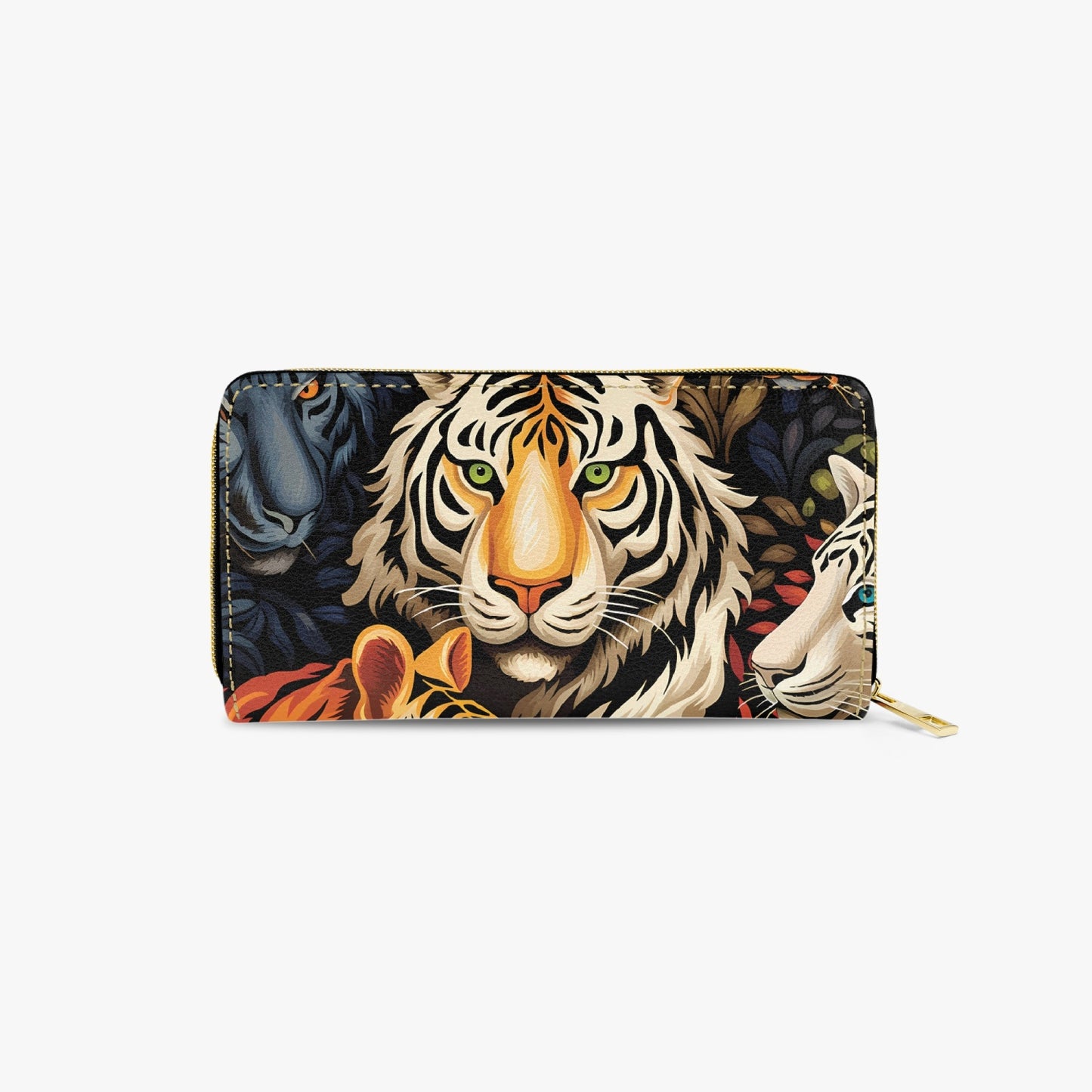 Long Type Zipper Purse - Tiger