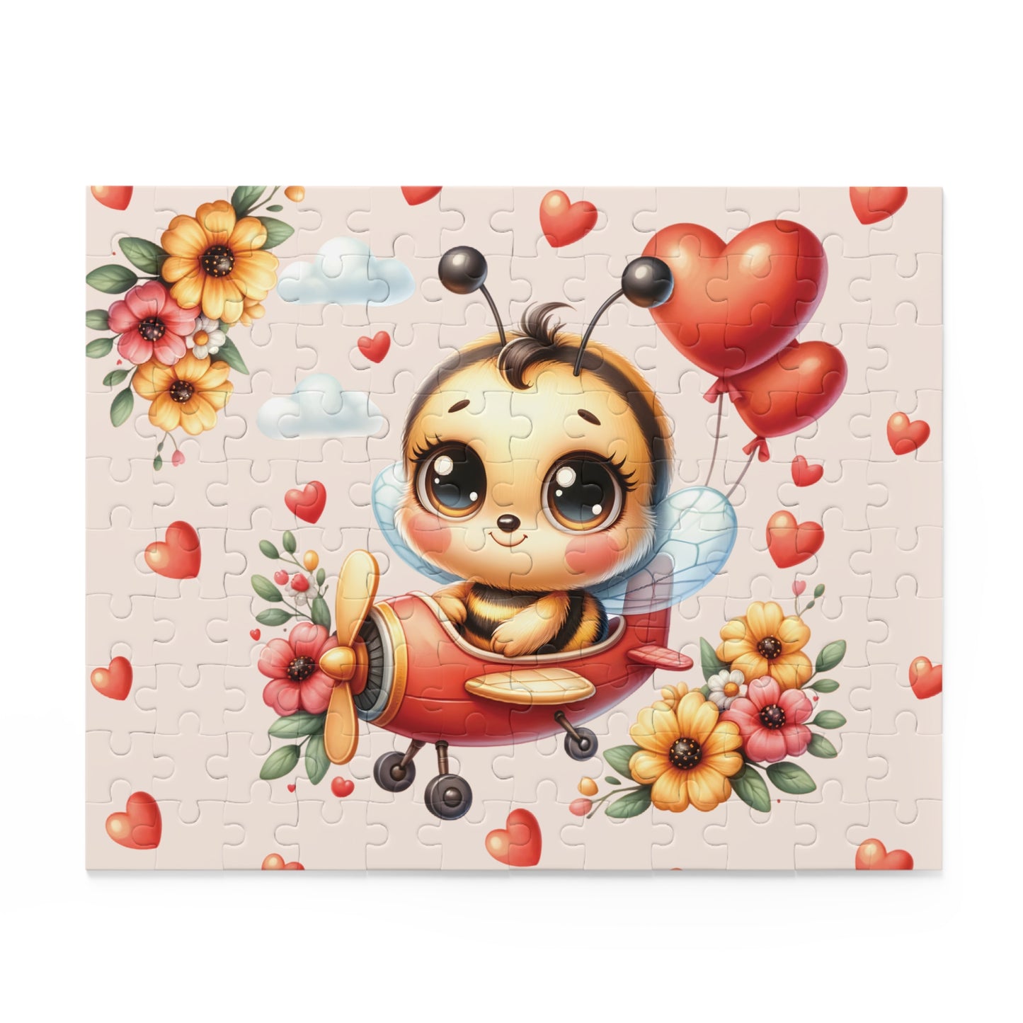 Personalised/Non-Personalised Puzzle, Bee in Plane (120, 252, 500-Piece)