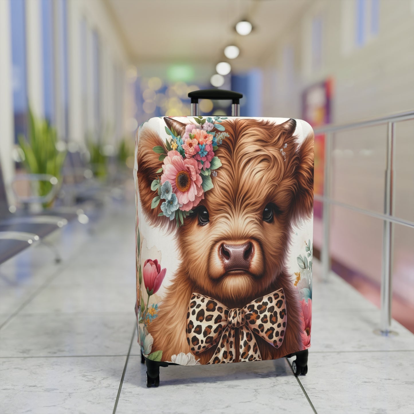 Luggage Cover, Highland Cow, awd-5017