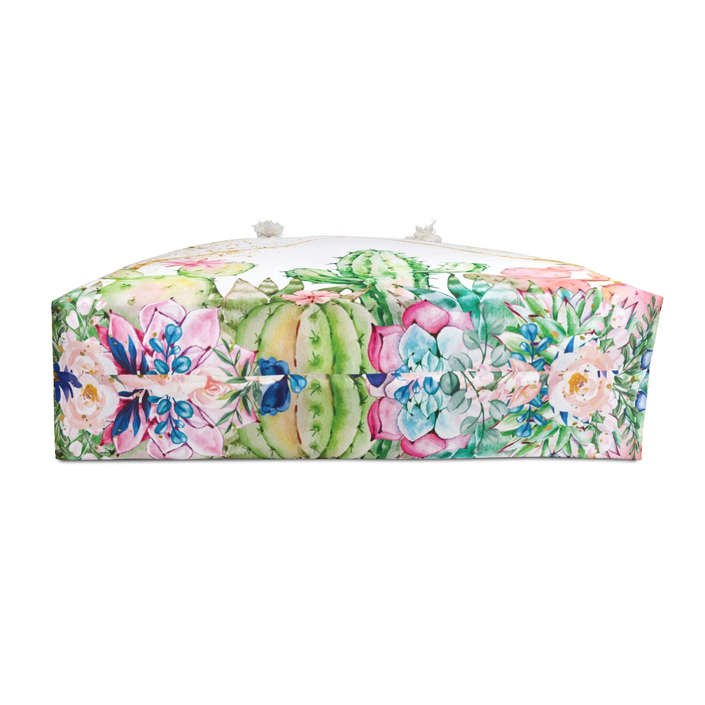 Personalised/Non-Personalised Weekender Bag, Floral, Cactus, Weekender Bag, Beach Bag, Book Bag