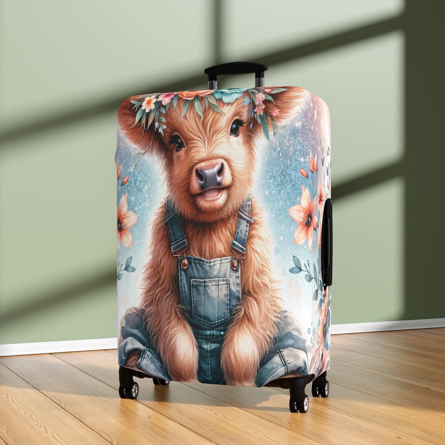 Luggage Cover, Highland Cow, awd-1159