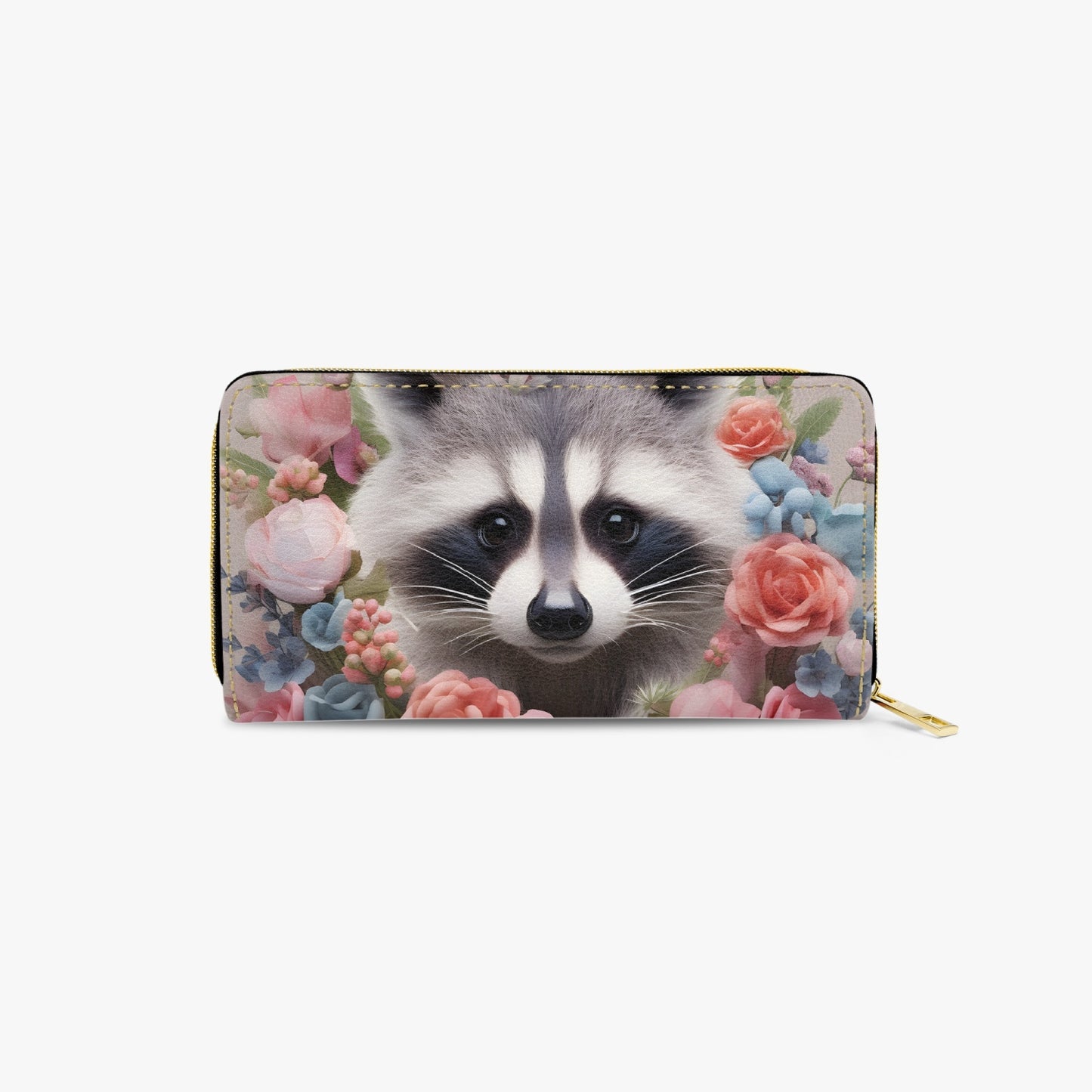 Long Type Zipper Purse - Racoon