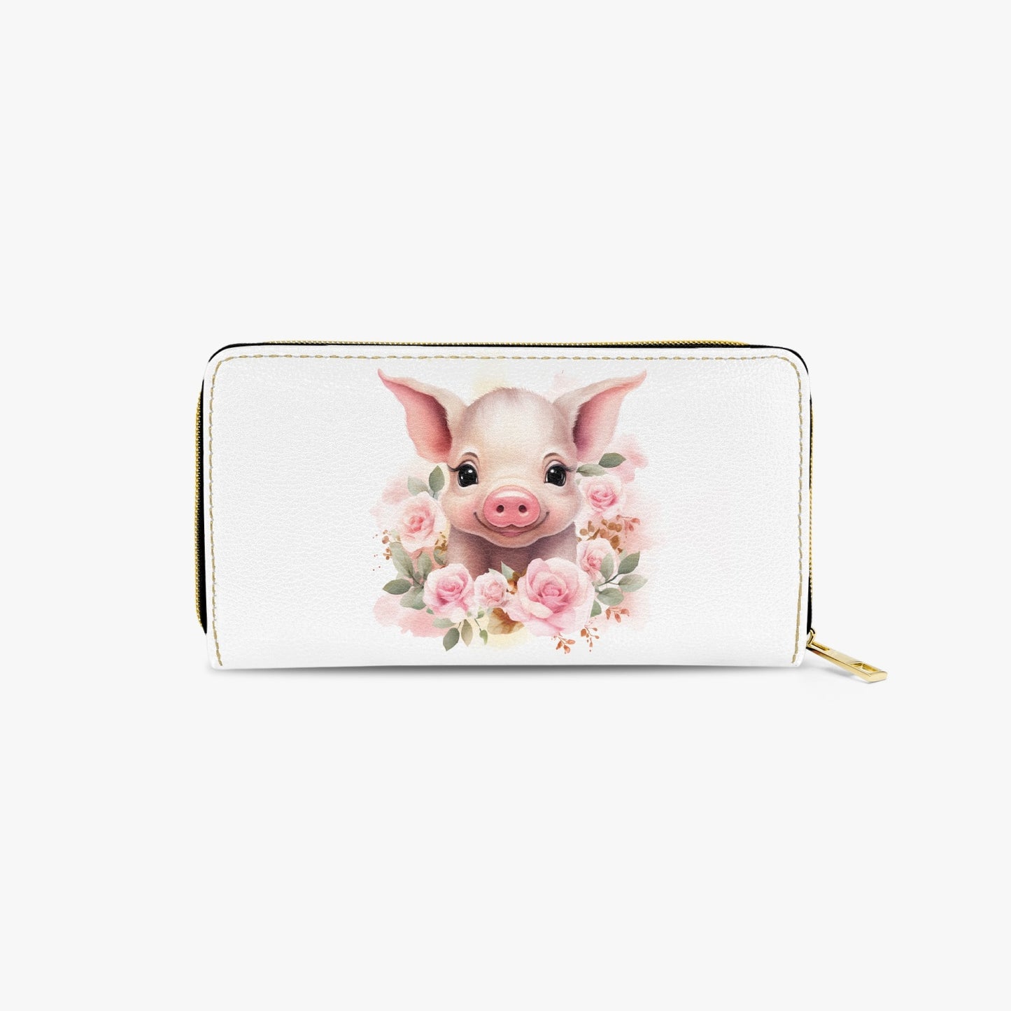 Long Type Zipper Purse - Pig