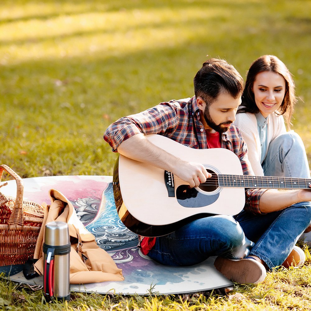 Round Picnic Mat Round outdoor picnic mat