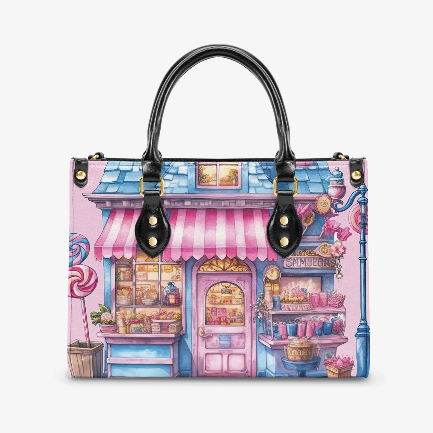 Women's Tote Bag - Candy Floss - Candy Swirls