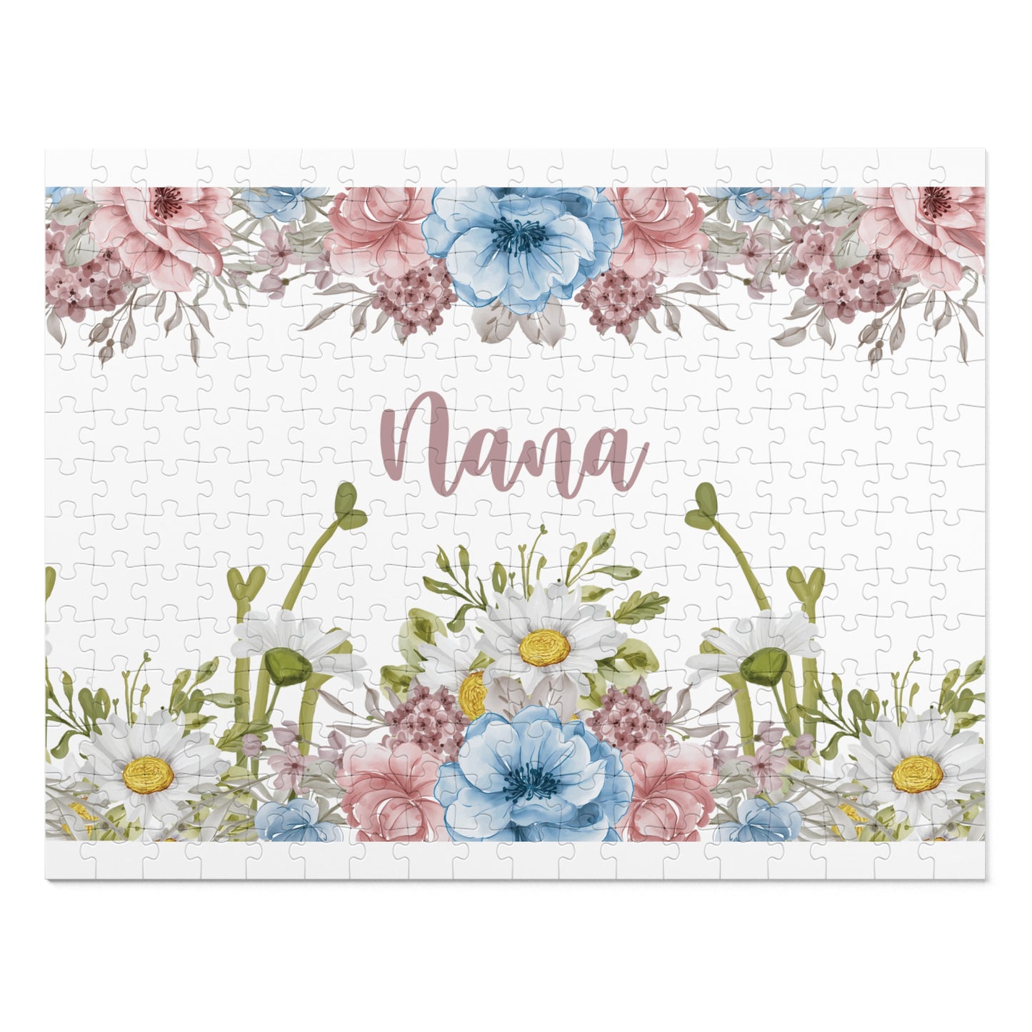 Jigsaw Puzzle, Floral, Nana, Personalised/Non-Personalised (30, 110, 252, 500,1000-Piece)