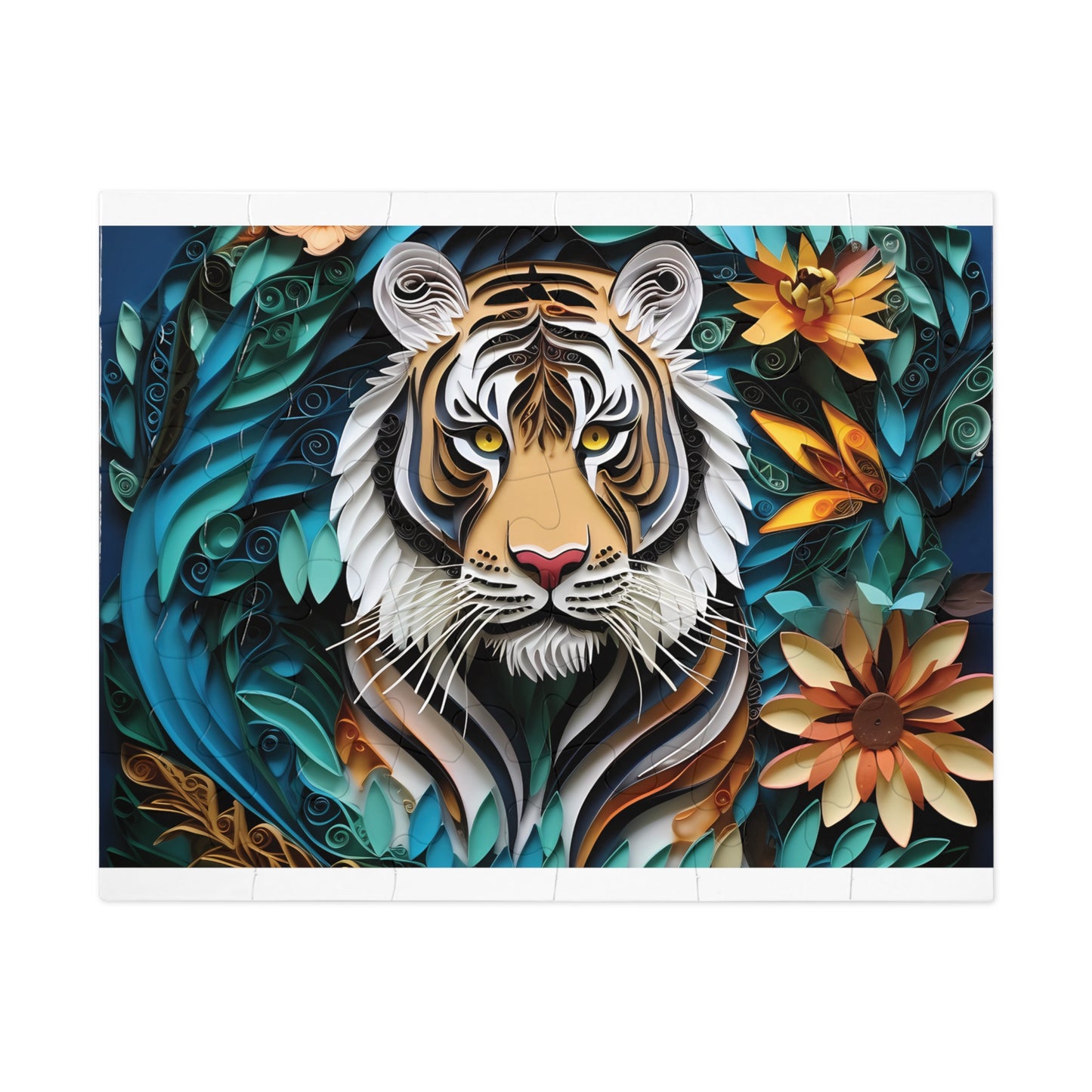 Jigsaw Puzzle, Tiger, Personalised/Non-Personalised (30, 110, 252, 500,1000-Piece)