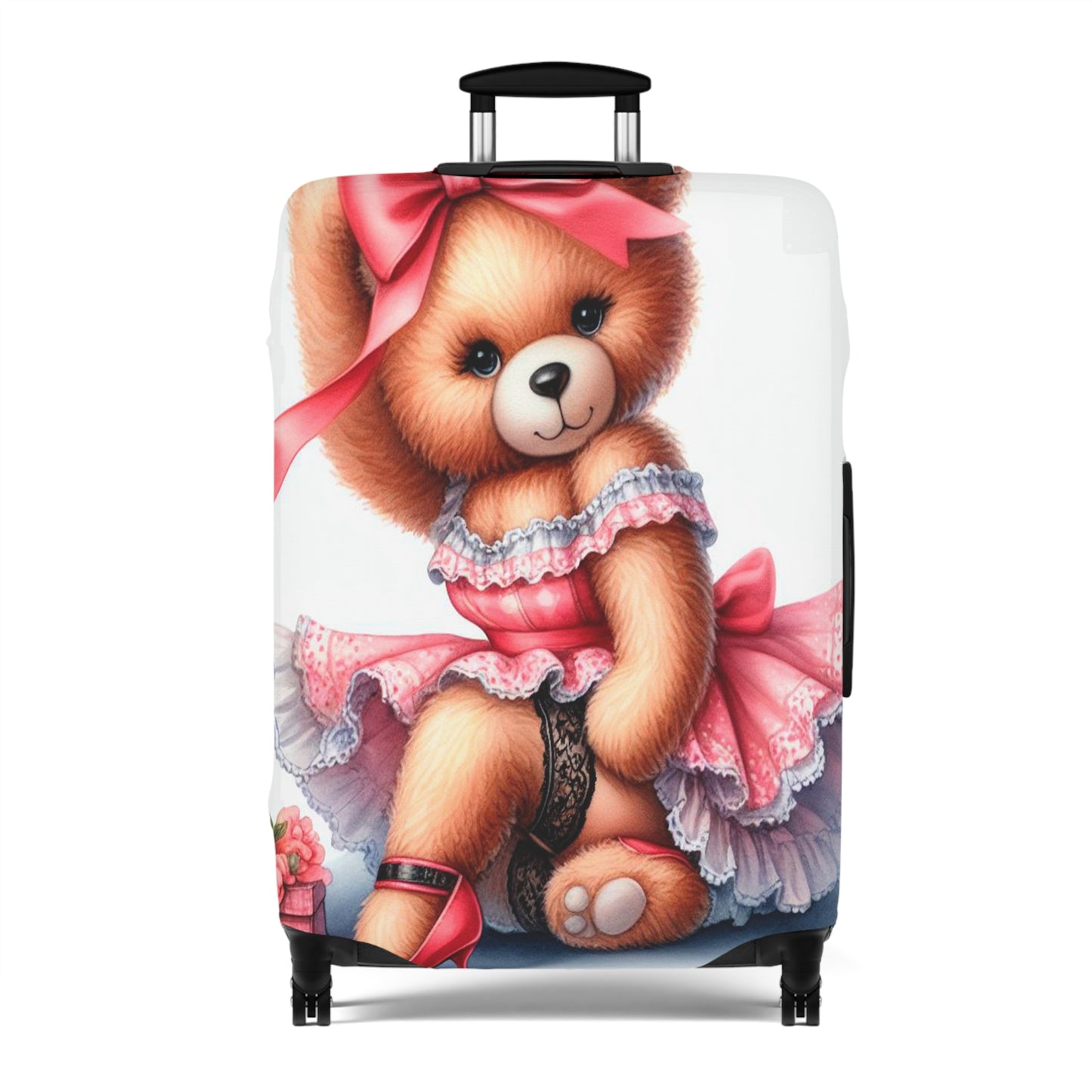 Luggage Cover, Rockabilly, Teddy Bear, awd-3035