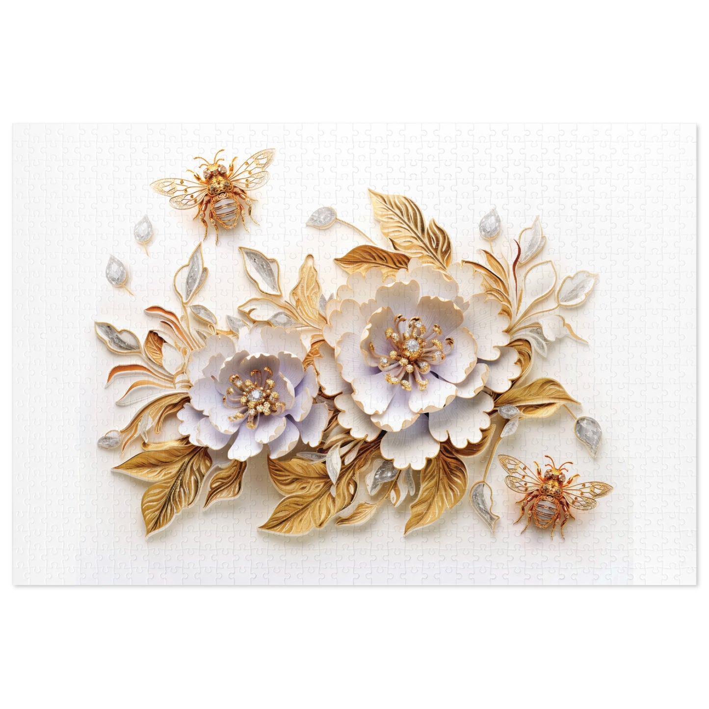 Jigsaw Puzzle, Floral, Personalised/Non-Personalised (30, 110, 252, 500,1000-Piece)