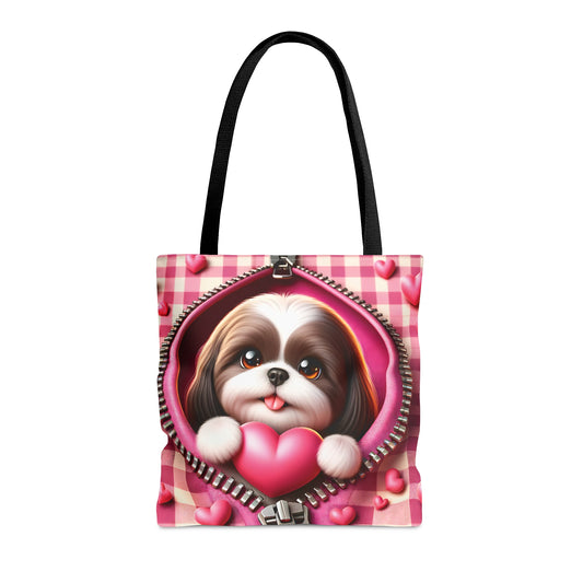 Tote Bag, Cute Dog, Personalised/Non-Personalised Tote bag