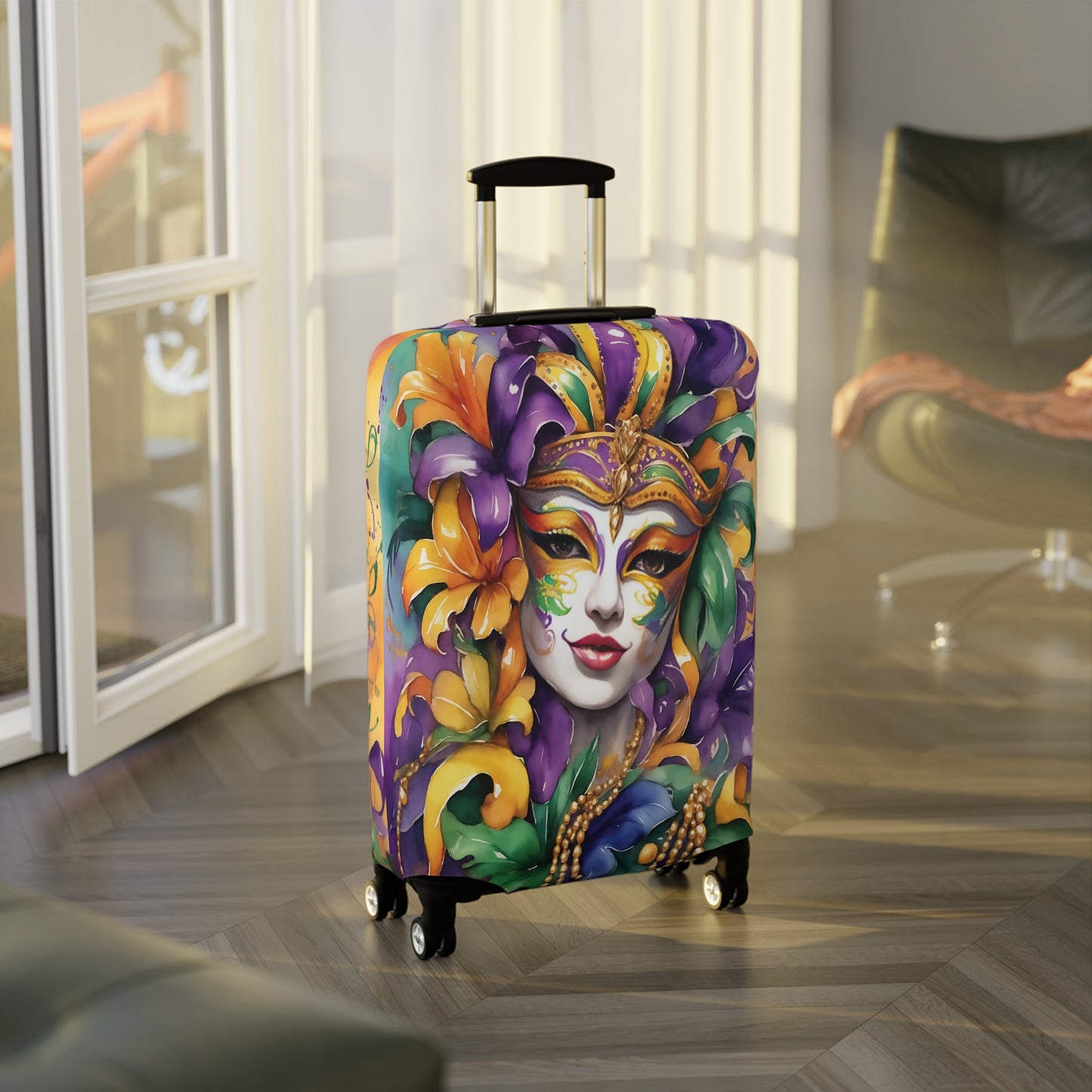 Luggage Cover, Mardi Gras, awd-442