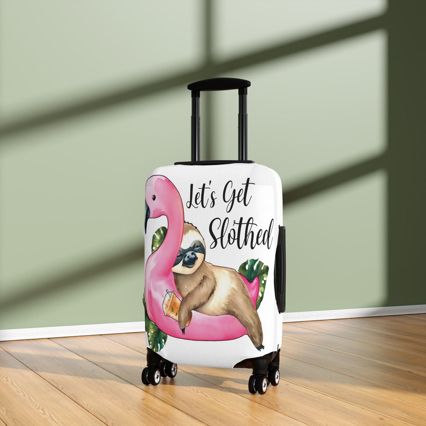 Luggage Cover, Sloth, Let's get slothed, awd-1057