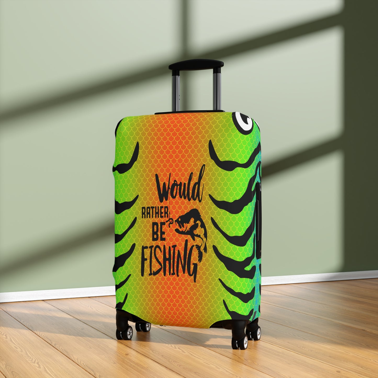 Luggage Cover, Would rather be fishing, awd-3109