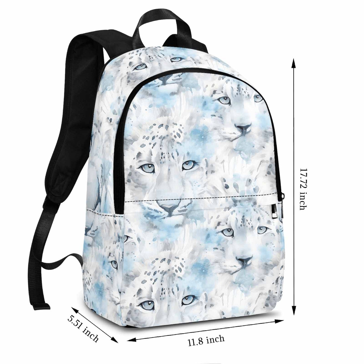 White Leopard  Adult Casual Backpack