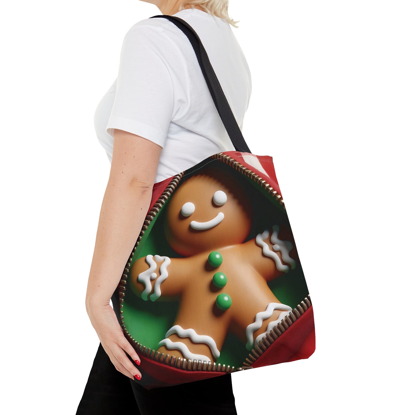 Tote Bag, Christmas, Gingerbread Man