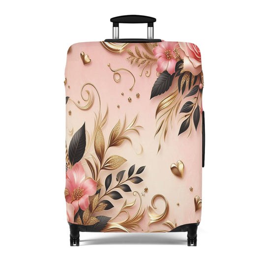 Luggage Cover, Floral Leopard, awd-3080