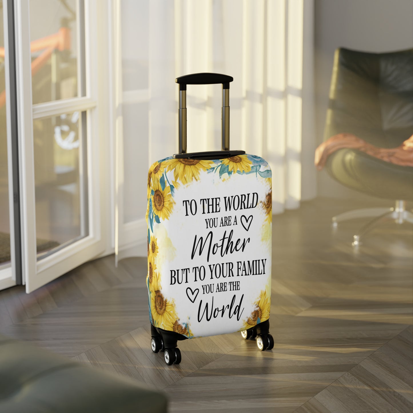 Luggage Cover, To the world you are a Mother but to your family you are the World, awd-534