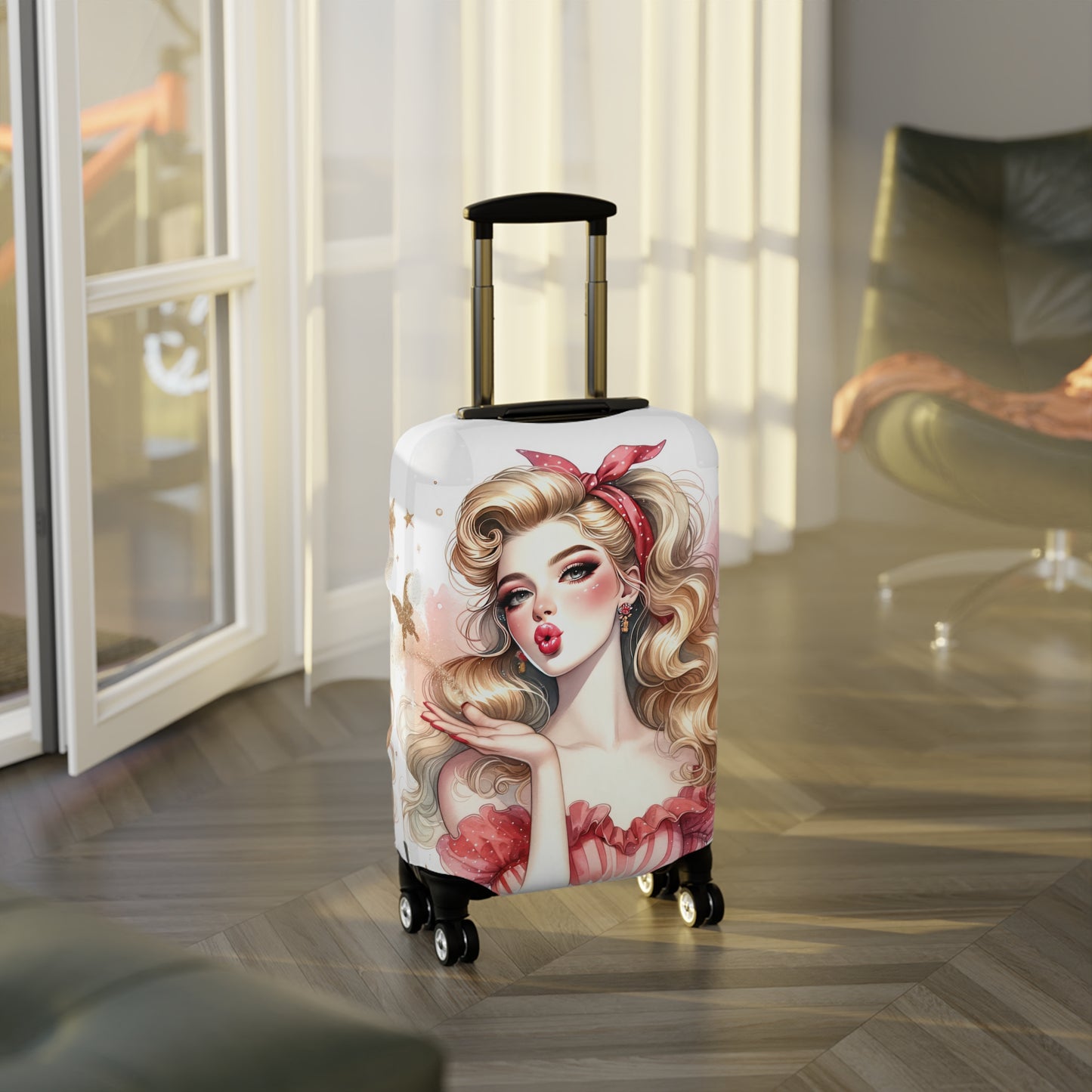 Luggage Cover, Coquette Girl, awd-1464