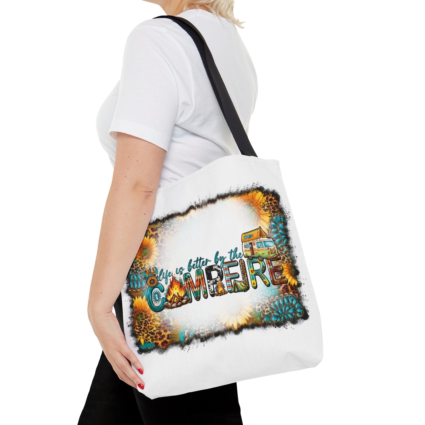 Tote Bag, Western, Life is Better by the Campfire