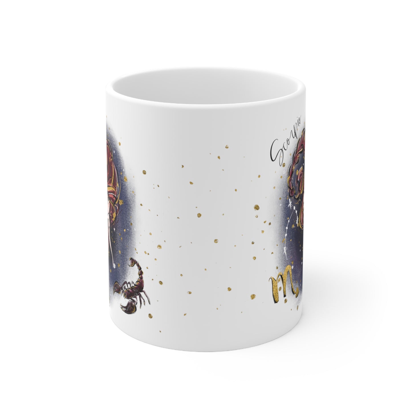 Personalised/Non Personalised Zodiac Sign, Scorpio, Ceramic Mug 11oz