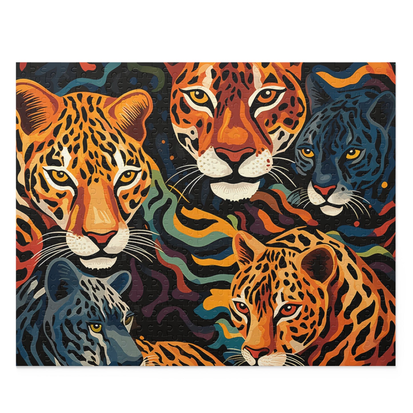 Personalised/Non-Personalised Puzzle, Leopard (120, 252, 500-Piece)