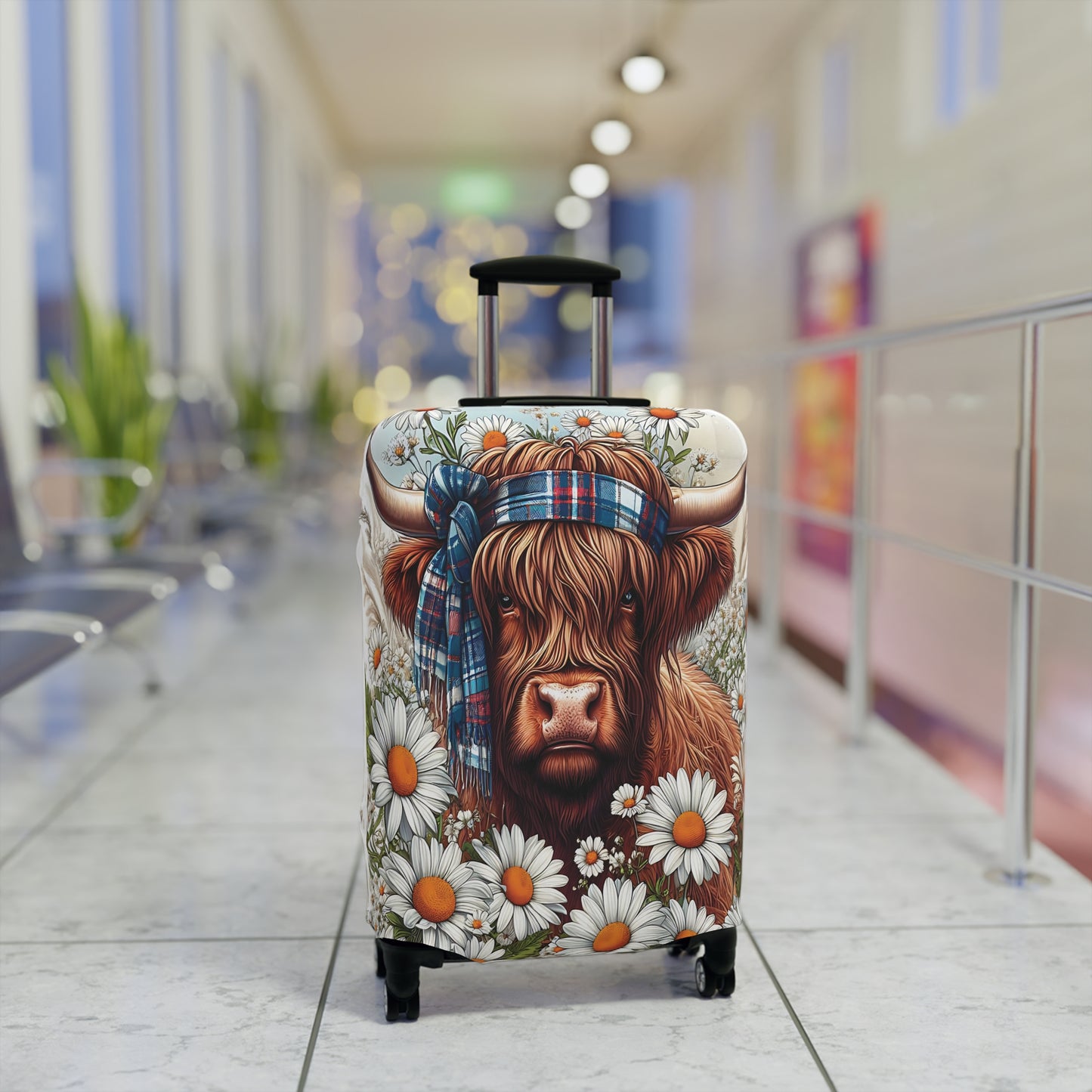 Luggage Cover, Highland Cow, awd-435