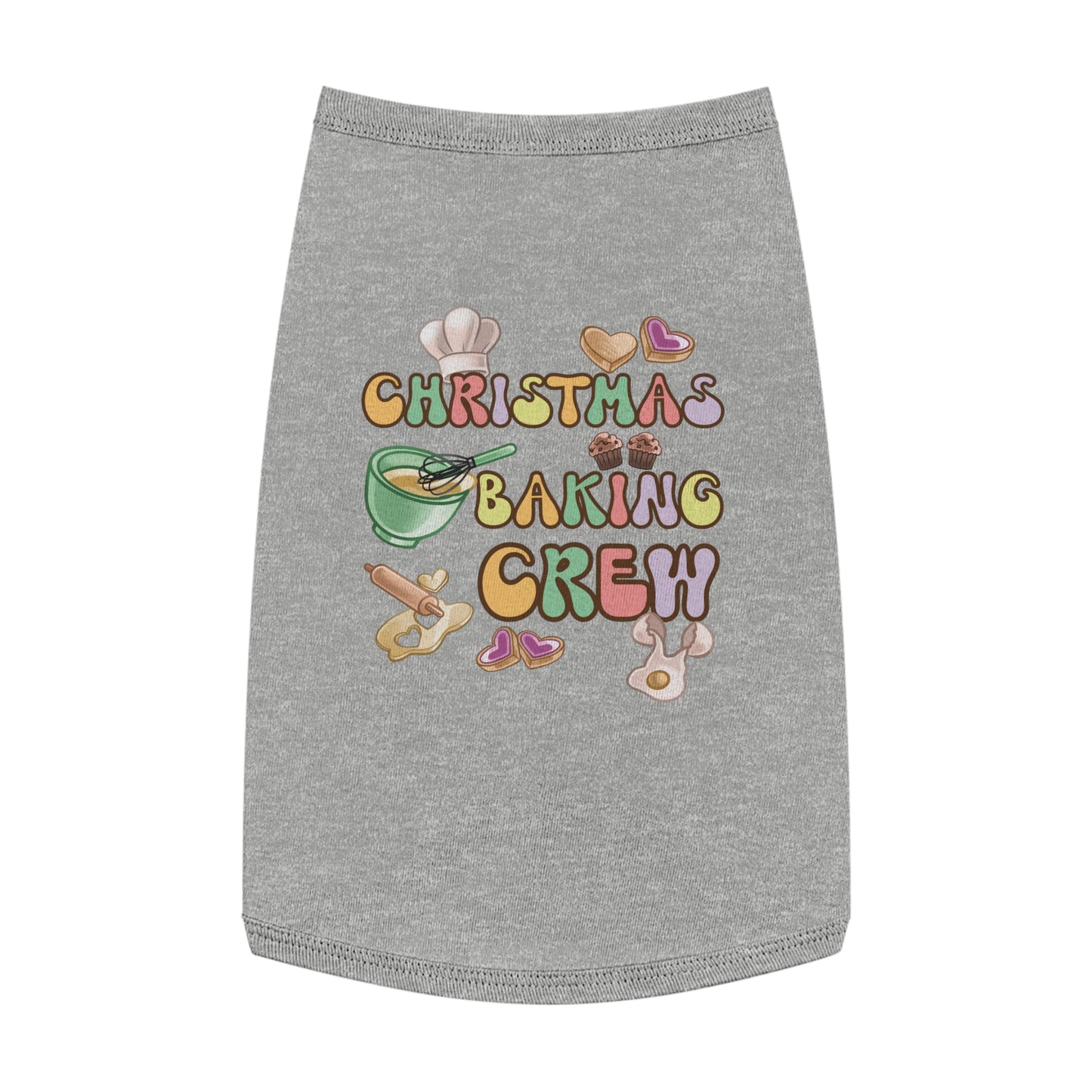 Pet Tank Top, Christmas Baking Crew, Christmas Pet Tank Top