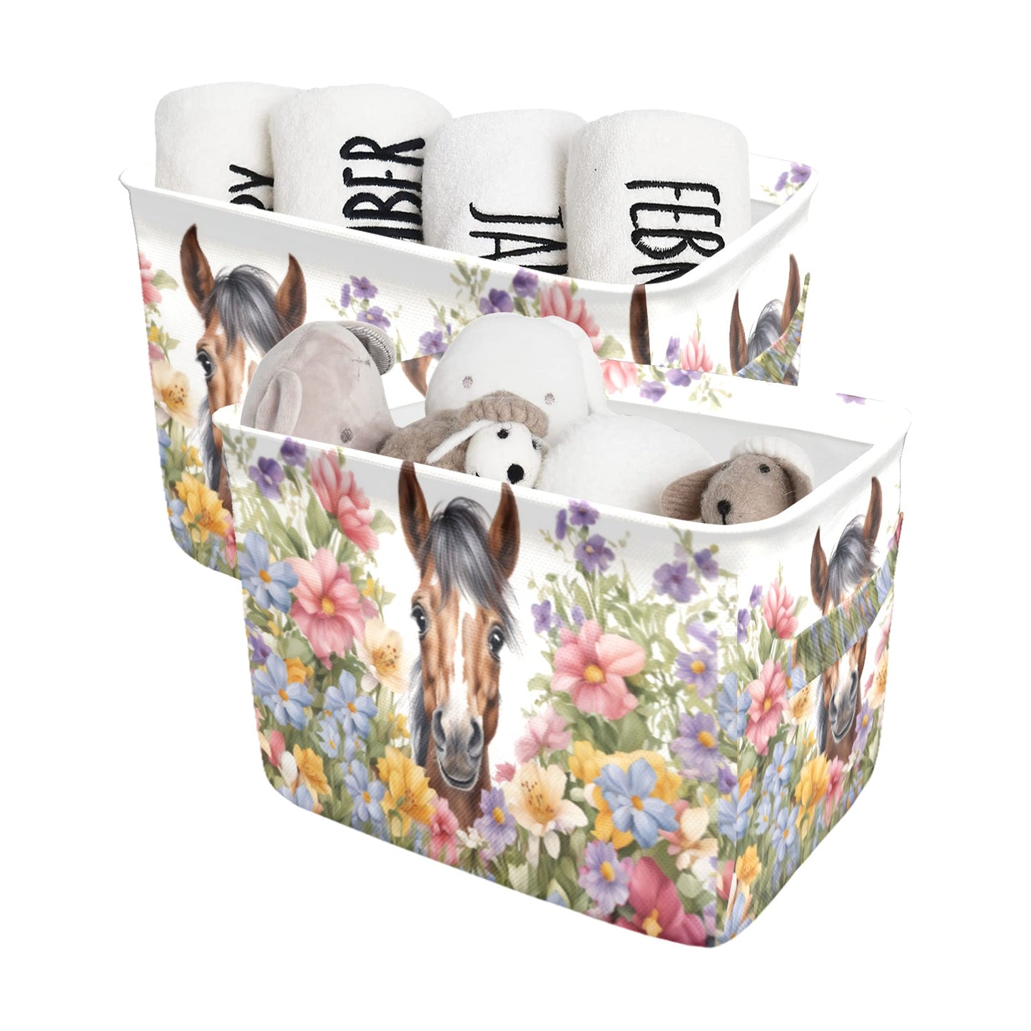 Horse awd305 Fabric Storage Basket