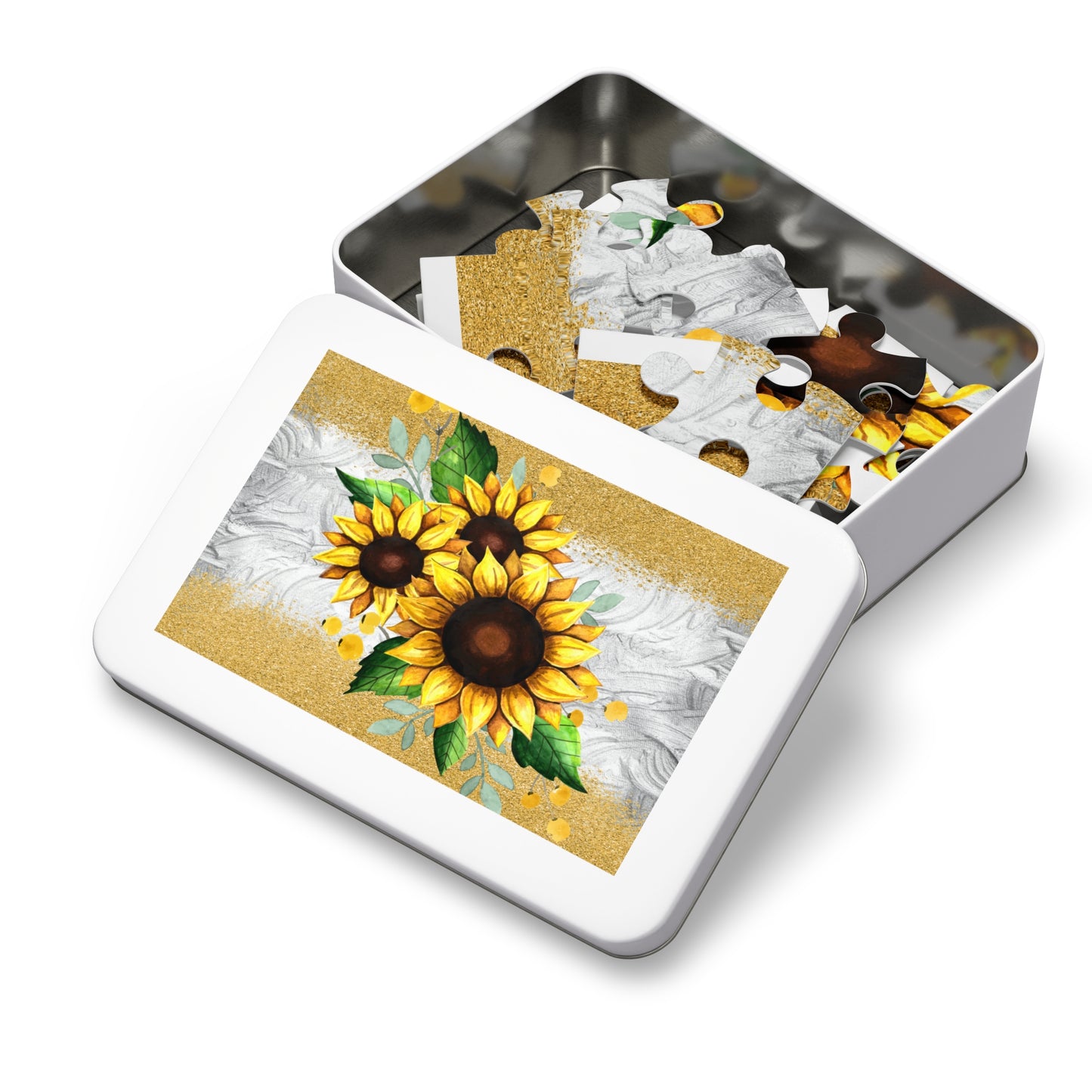 Jigsaw Puzzle, Sunflower, Personalised/Non-Personalised (30, 110, 252, 500,1000-Piece)