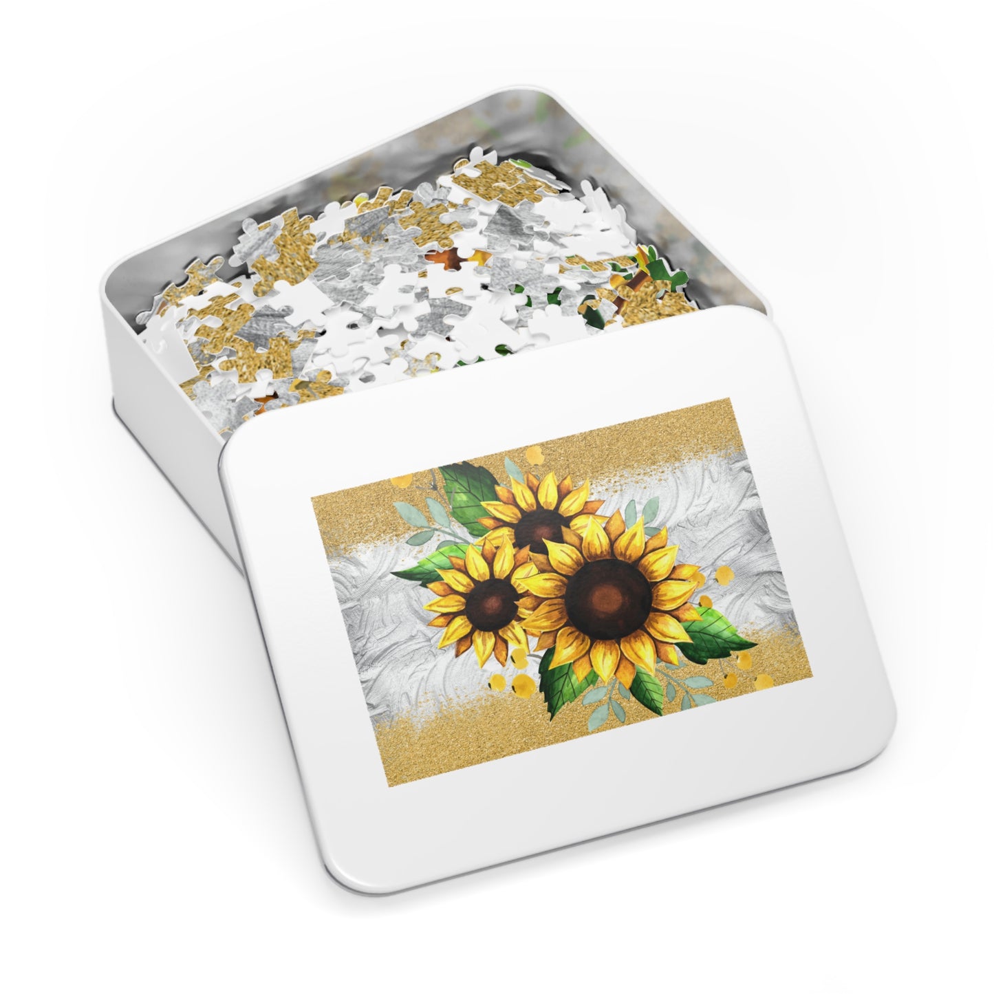 Jigsaw Puzzle, Sunflower, Personalised/Non-Personalised (30, 110, 252, 500,1000-Piece)