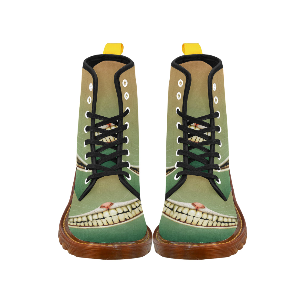 fairy tale Wonderland Smile Cheshire Cat honey Martin Boots For Men Model 1203H