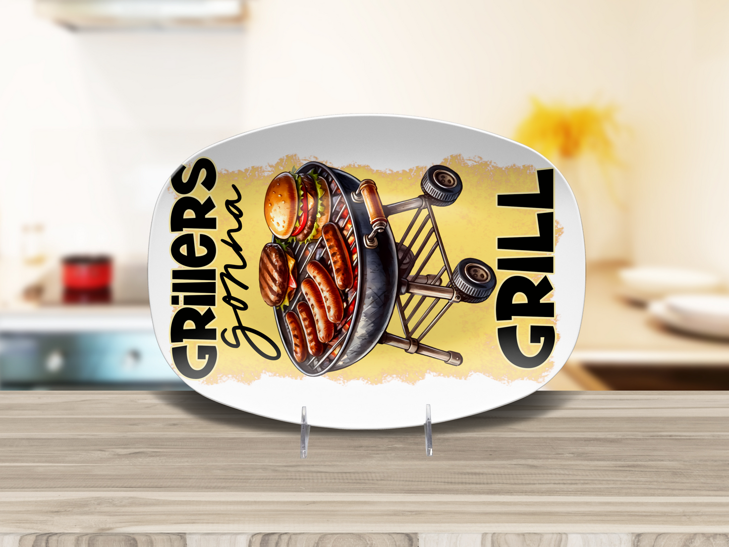 Grillers Gonna Grill 10"x14" Platter