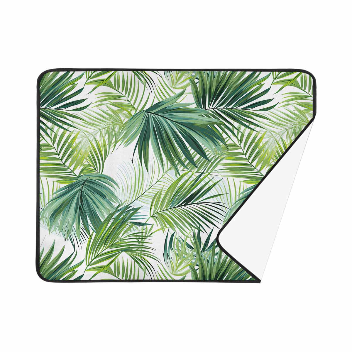 Green Palm Leaves  Beach Mats 78"x 60"