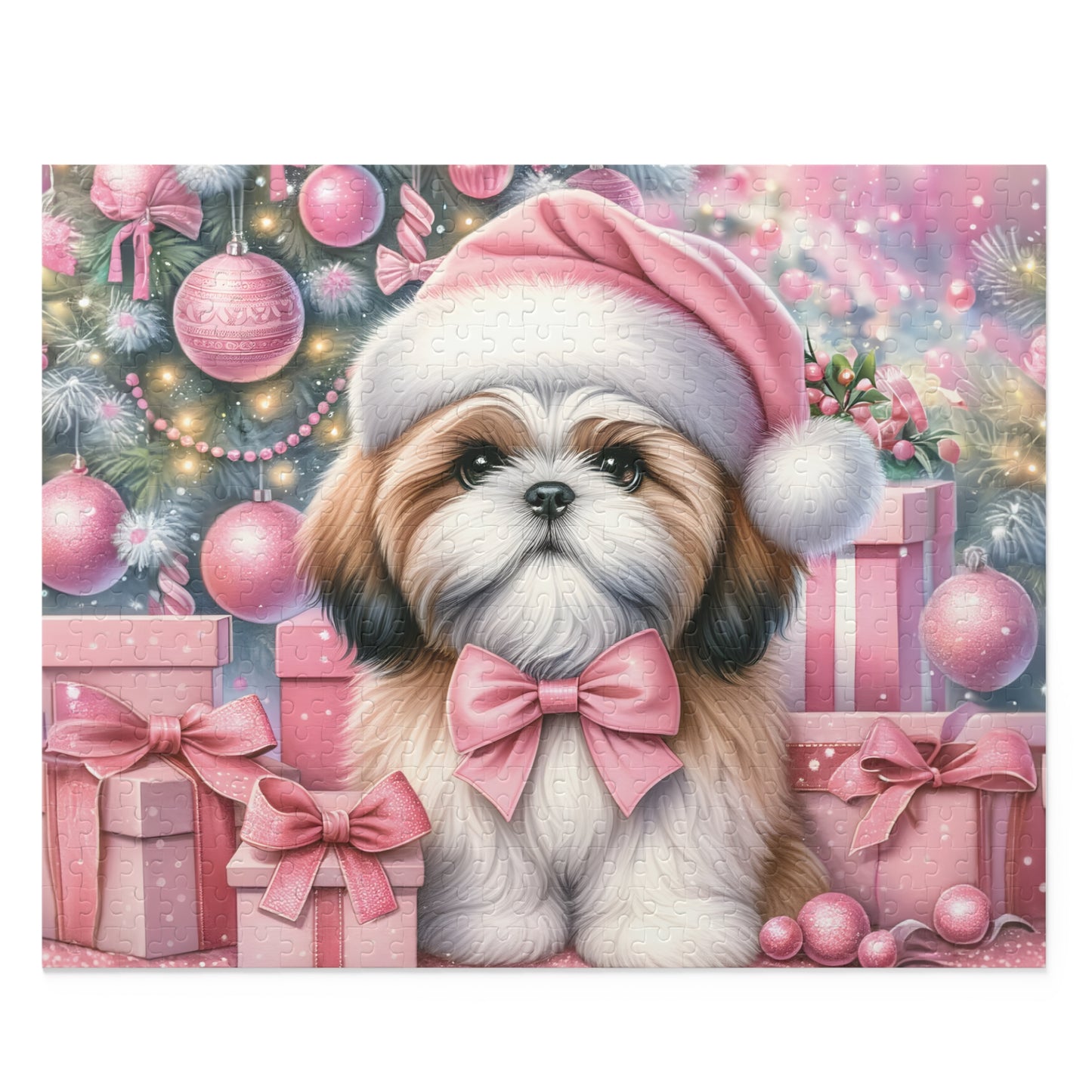 Personalised/Non-Personalised Puzzle, Christmas, Shiatzu (120, 252, 500-Piece)