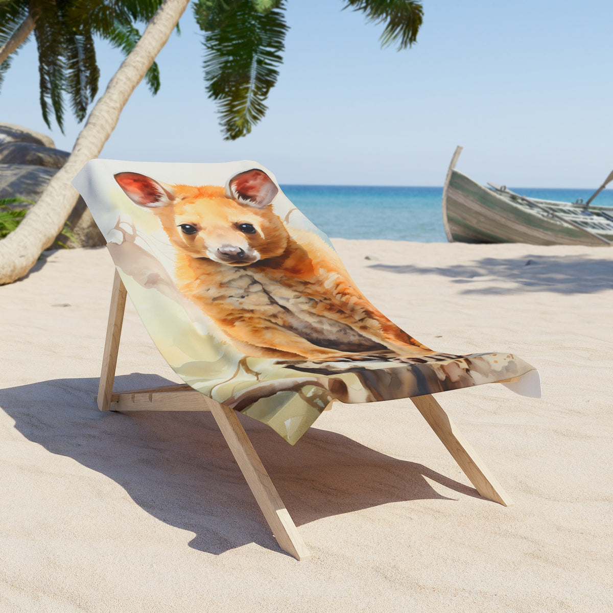 Beach Towel, Australian Animals, possum, Polycotton Towel, 2 sizes Available