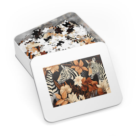 Jigsaw Puzzle, Zebra, Personalised/Non-Personalised (30, 110, 252, 500,1000-Piece)