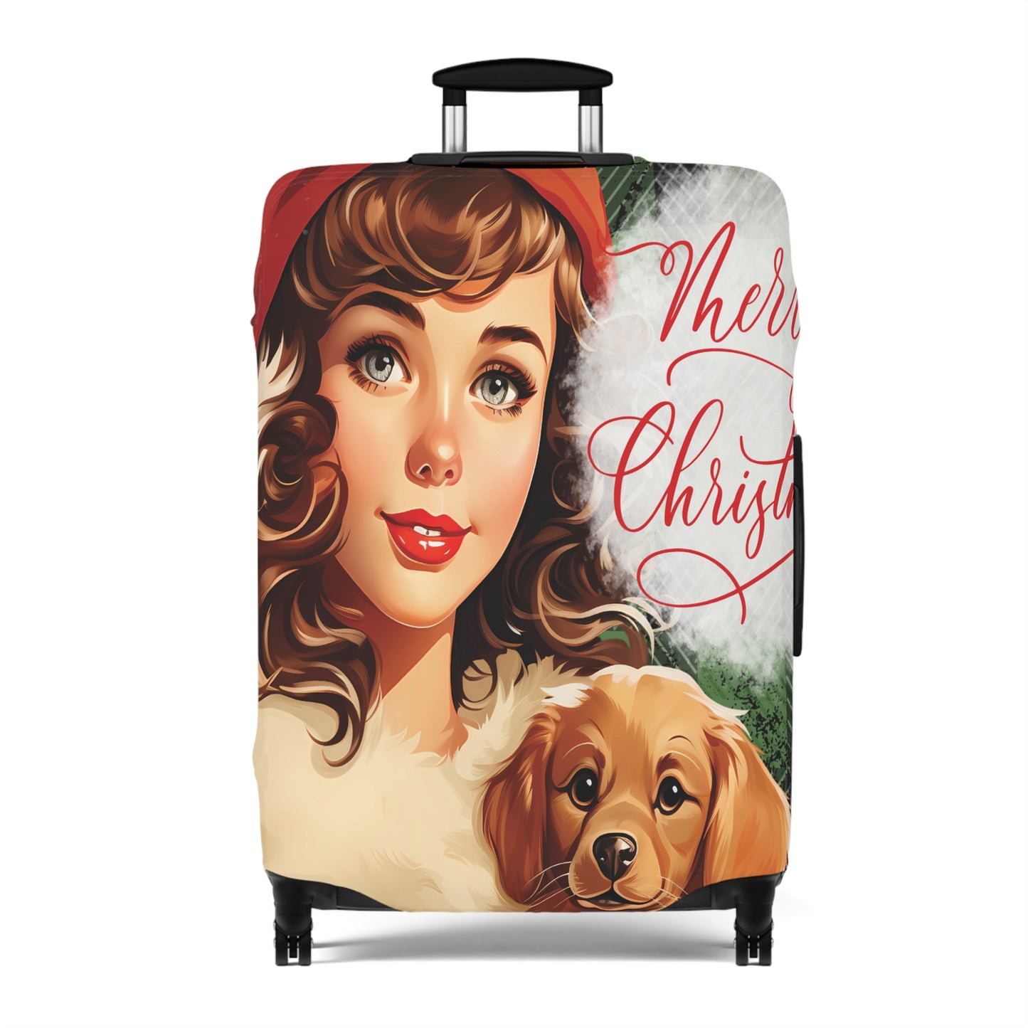 Luggage Cover, Vintage Christmas, awd-734