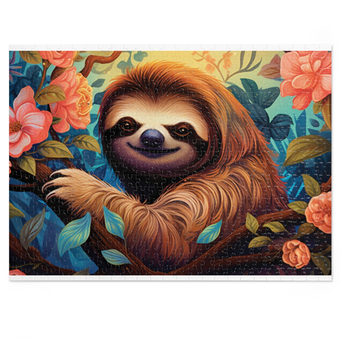 Jigsaw Puzzle, Sloth, Personalised/Non-Personalised (30, 110, 252, 500,1000-Piece)