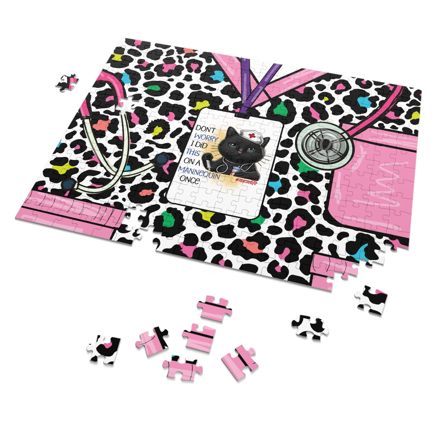 Jigsaw Puzzle, Nurse, Don't Worry I did this on a Mannequin Once, Personalised/Non-Personalised (30, 110, 252, 500,1000-Piece)